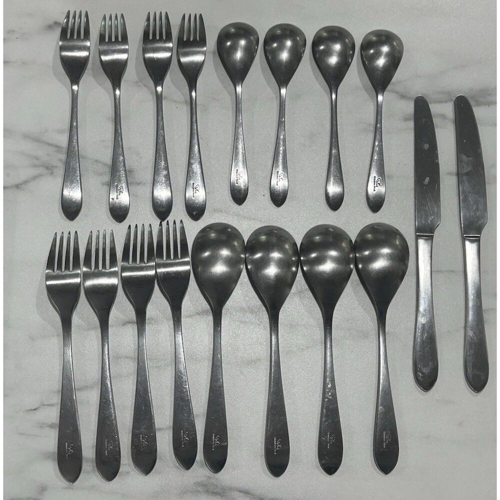 Robert Welch Stainless Steel Flatware Cambridge 18 PIECES HALLMARKED 18/10 Matte
